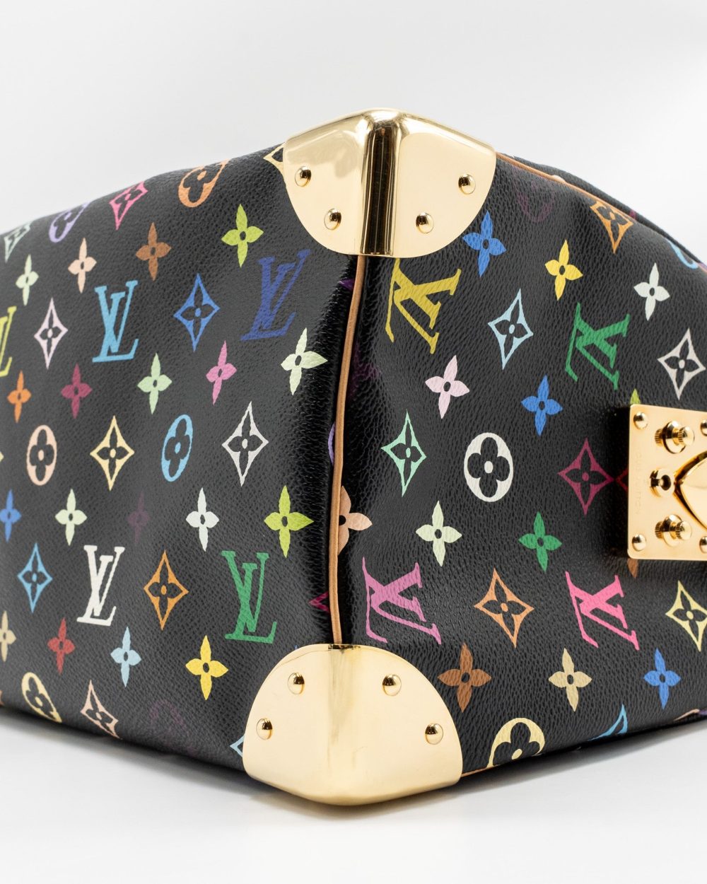 AAA Replica Louis Vuitton LV X TAKASHI MURAKAMI SPEEDY 30 LIMITED EDITION MULTICOLOURED MONOGRAM CANVAS BLACK GHW