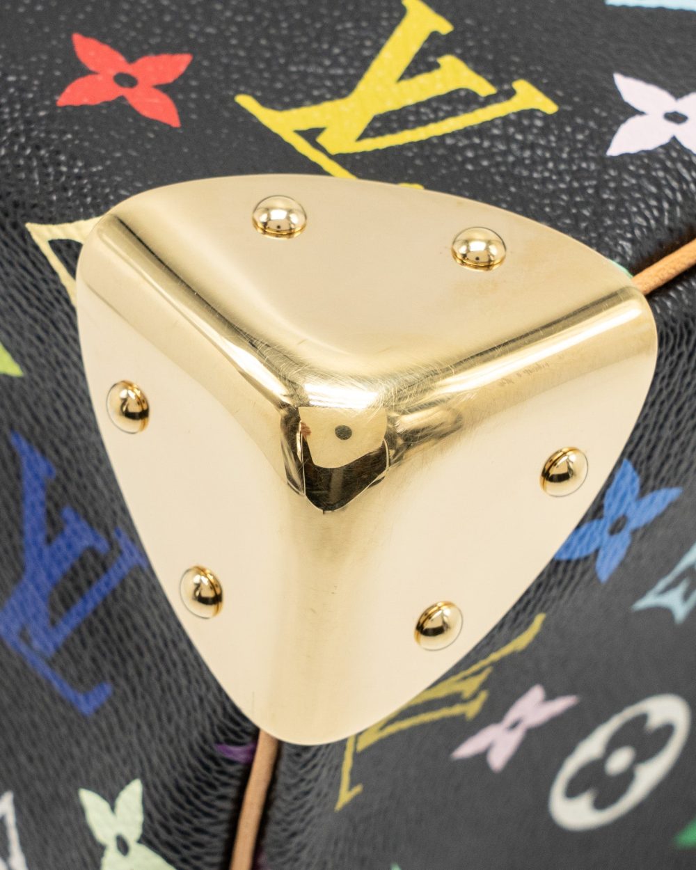 AAA Replica Louis Vuitton LV X TAKASHI MURAKAMI SPEEDY 30 LIMITED EDITION MULTICOLOURED MONOGRAM CANVAS BLACK GHW