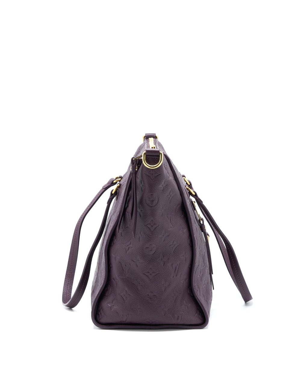AAA Replica Louis Vuitton LV PETILLANCE TOTE BAG MONOGRAM EMPREINTE DARK PURPLE GHW