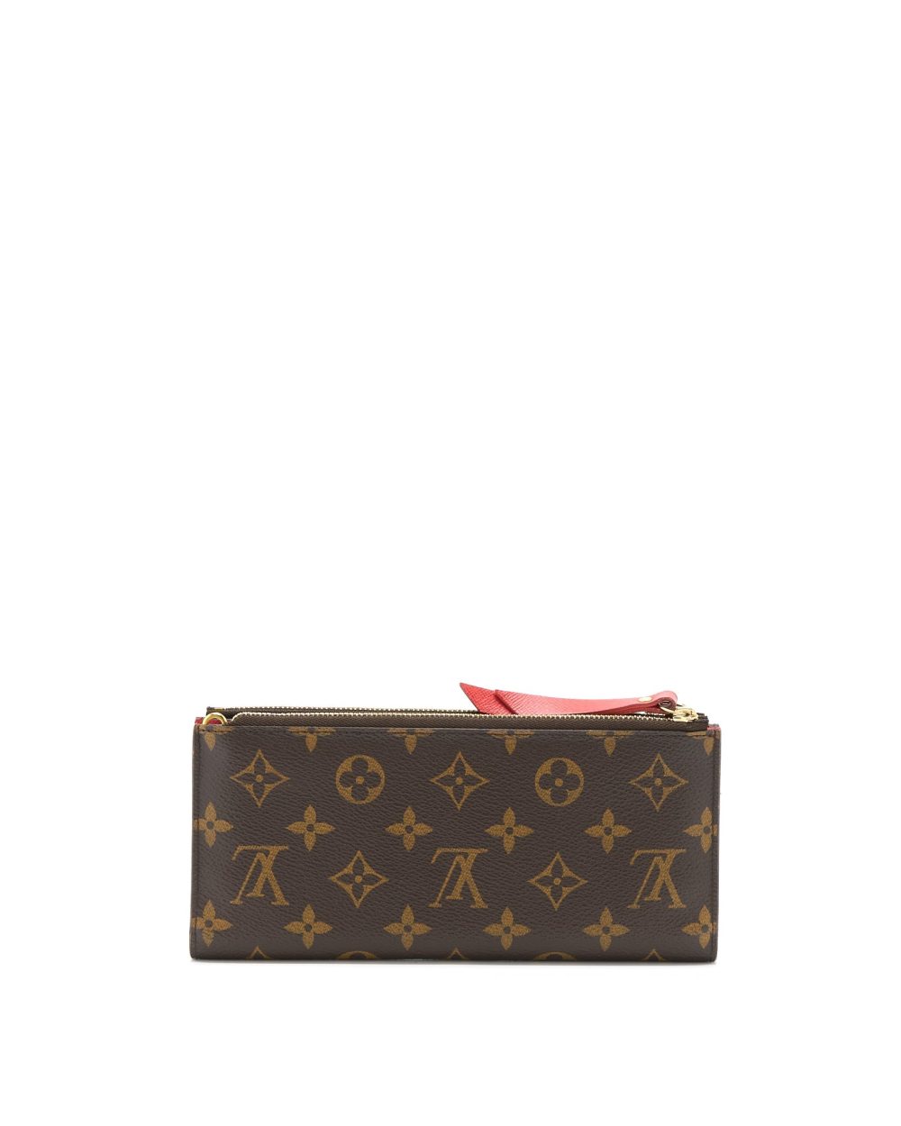 AAA Replica Louis Vuitton LV DOUBLE ZIPPER WALLET MONOGRAM CANVAS GHW