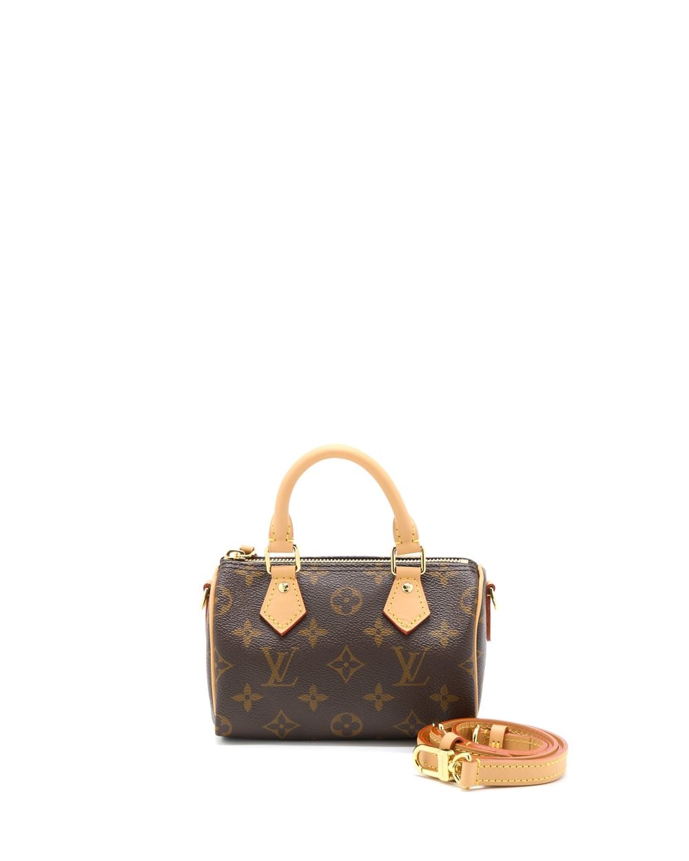 AAA Replica Louis Vuitton LV NANO SPEEDY MONOGRAM CANVAS GHW (NEW VERSION)