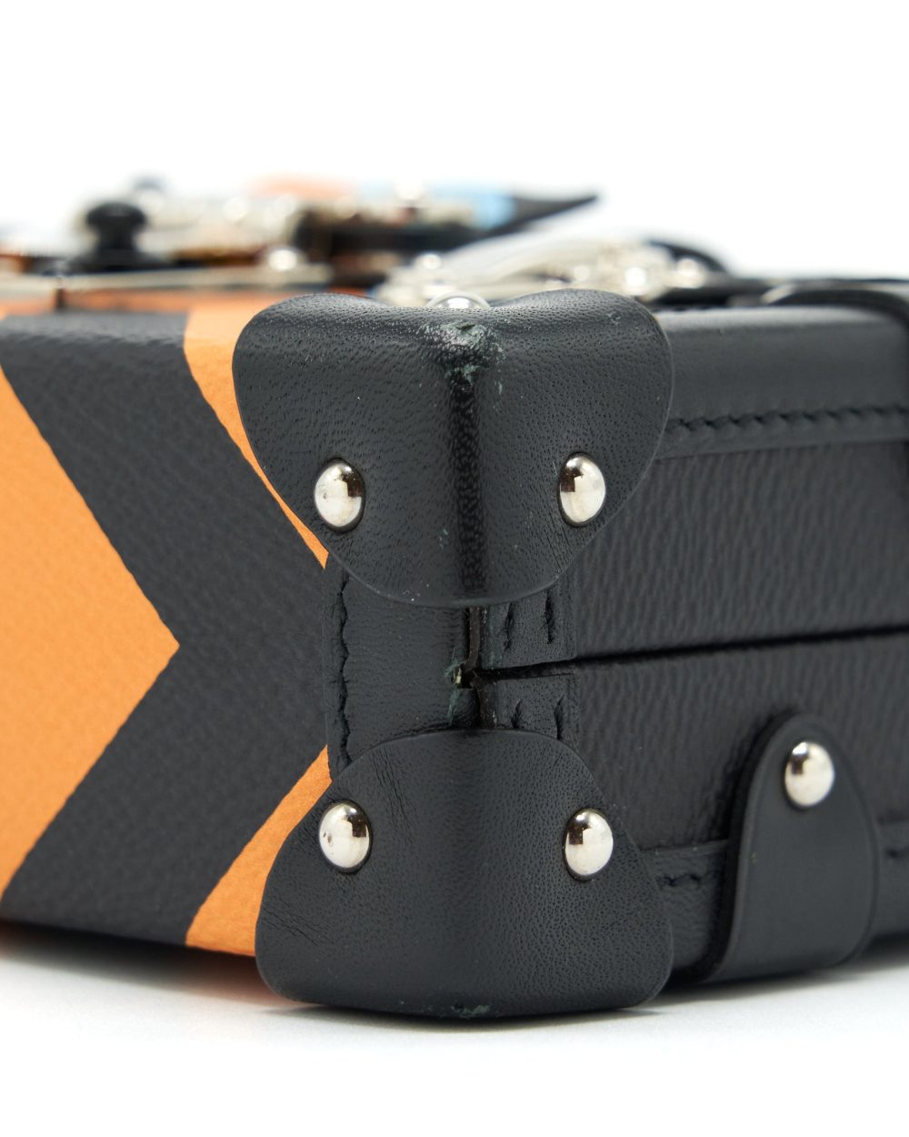 AAA Replica Louis Vuitton LV PETIT MALLE LIMITED EDITION MONOGRAM CANVAS / BLACK / BLUE / YELLOW