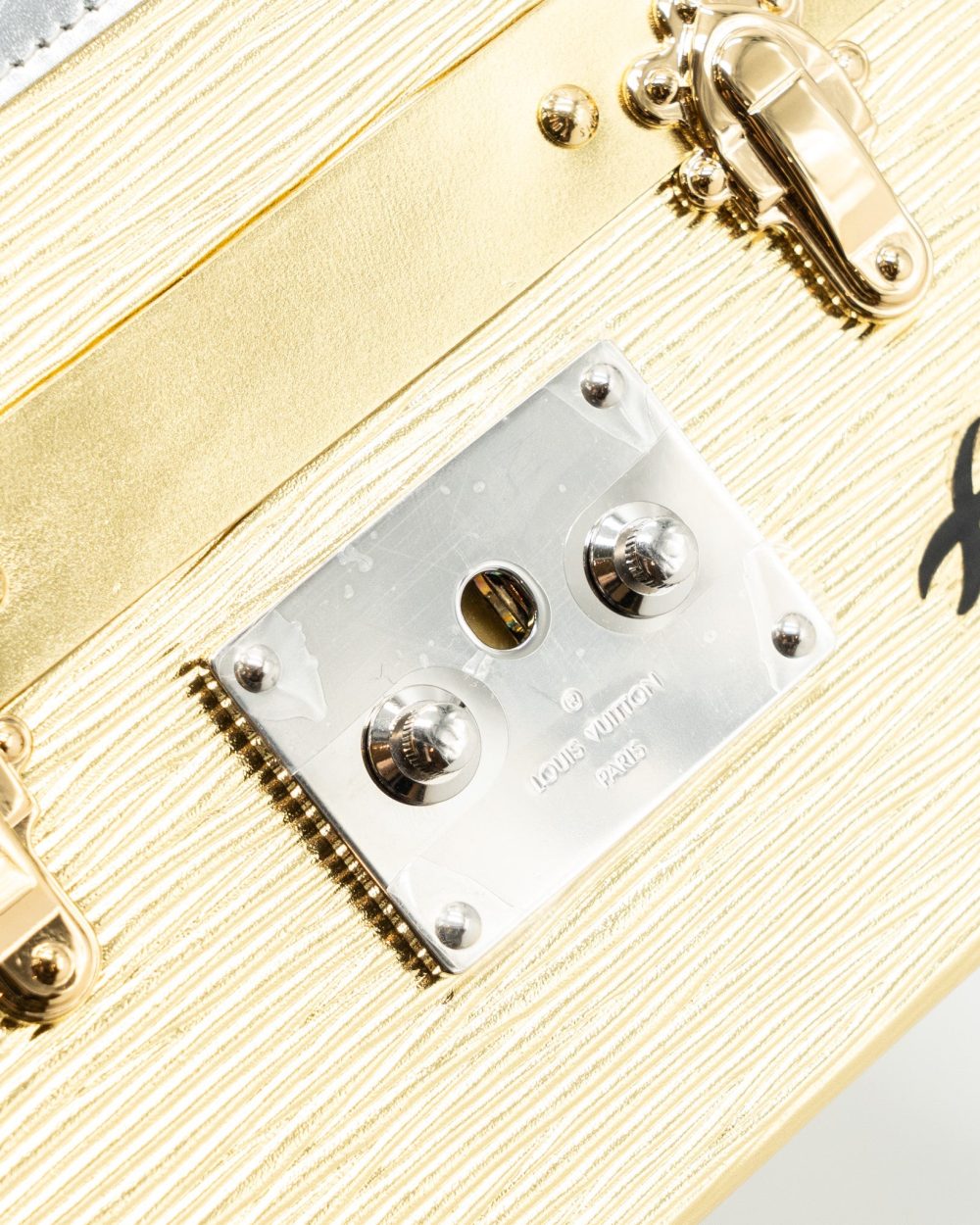 AAA Replica Louis Vuitton LV PETIT MALLE EPI GOLD / SILVER SHW