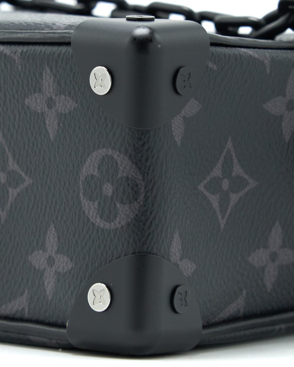AAA Replica Louis Vuitton LV MINI SOFT TRUNK MONOGRAM ECLIPSE CANVAS BLACK HARDWARE