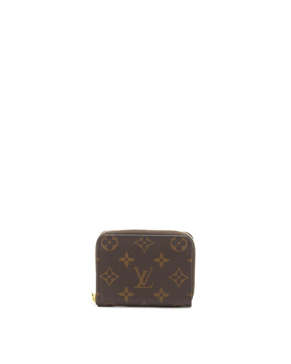 AAA Replica Louis Vuitton LV SMALL ZIP CARDHOLDER MONOGRAM CANVAS GHW