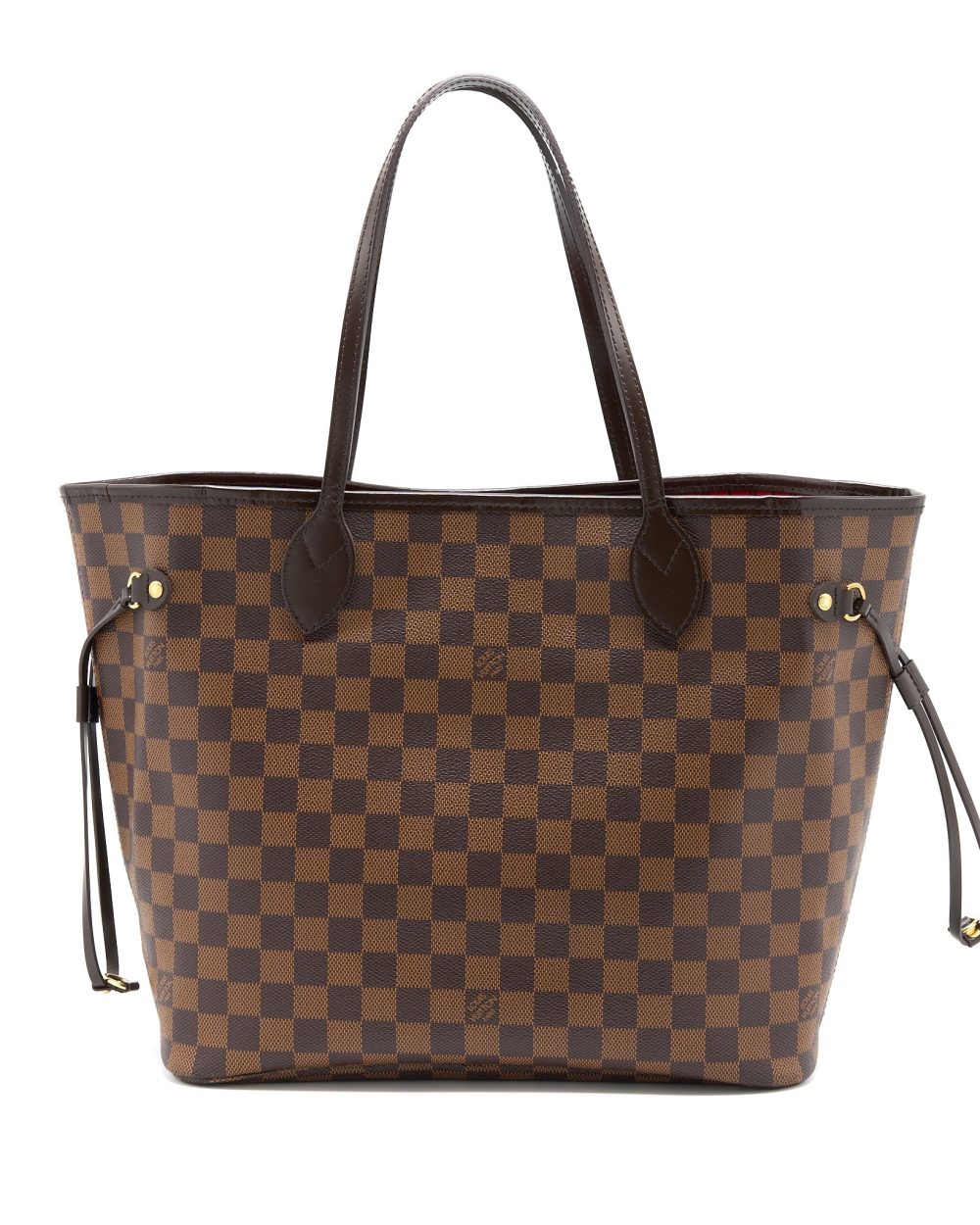 AAA Replica Louis Vuitton LV NEVERFULL MM DAMIER EBENE GHW WITH INITIAL S.S