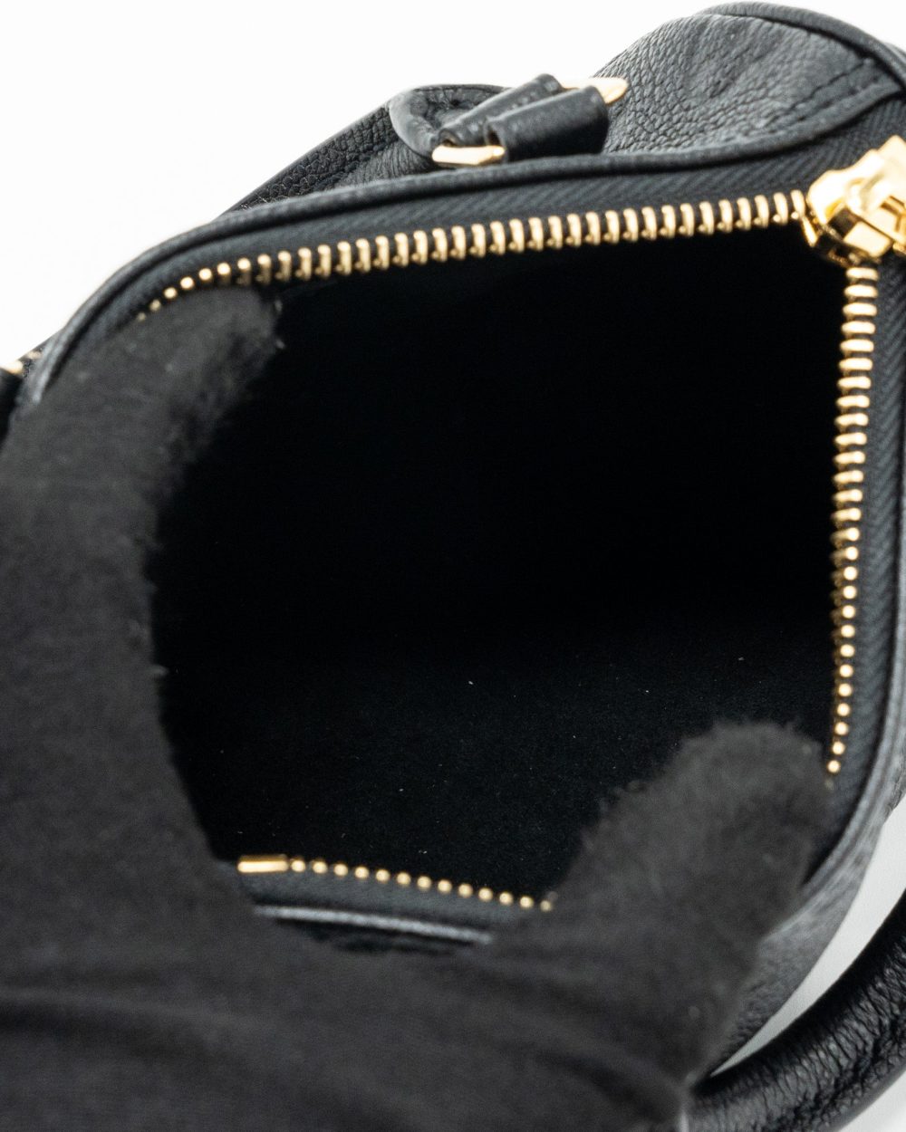 AAA Replica Louis Vuitton LV NANO SPEEDY MONOGRAM EMPREINTE BLACK GHW(NEW VERSION)