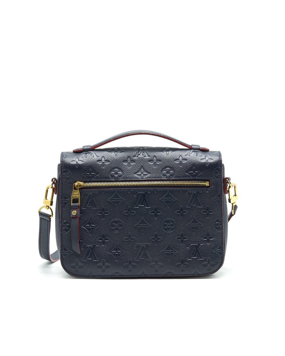 AAA Replica Louis Vuitton LV POCHETTE METIS MONOGRAM EMPREINTE LEATHER MARINE ROUGE