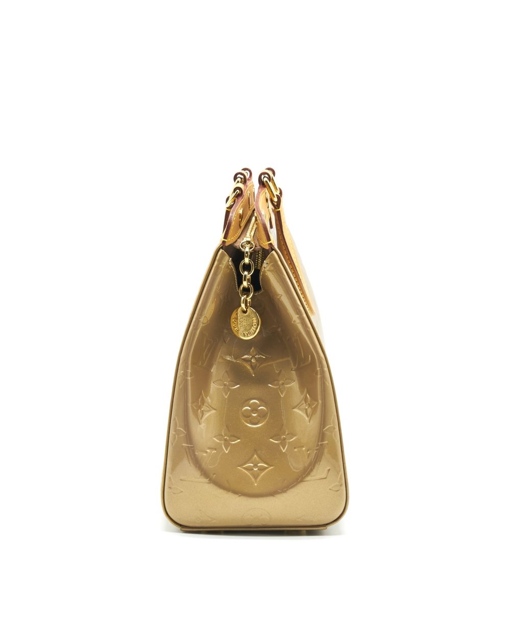 AAA Replica Louis Vuitton LV VERNIS BREA MM BEIGE POUDRE