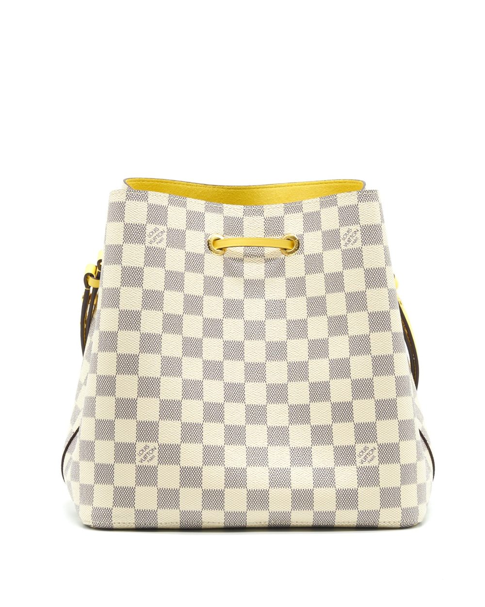 AAA Replica Louis Vuitton LV NEONOE DAMIER AZUR CANVAS YELLOW