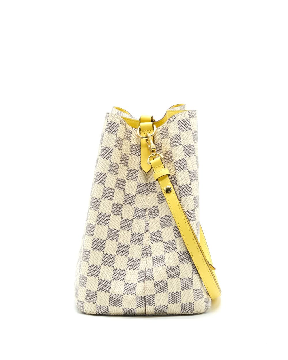 AAA Replica Louis Vuitton LV NEONOE DAMIER AZUR CANVAS YELLOW