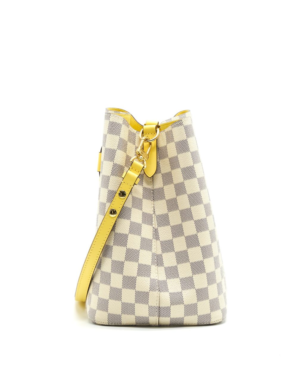 AAA Replica Louis Vuitton LV NEONOE DAMIER AZUR CANVAS YELLOW