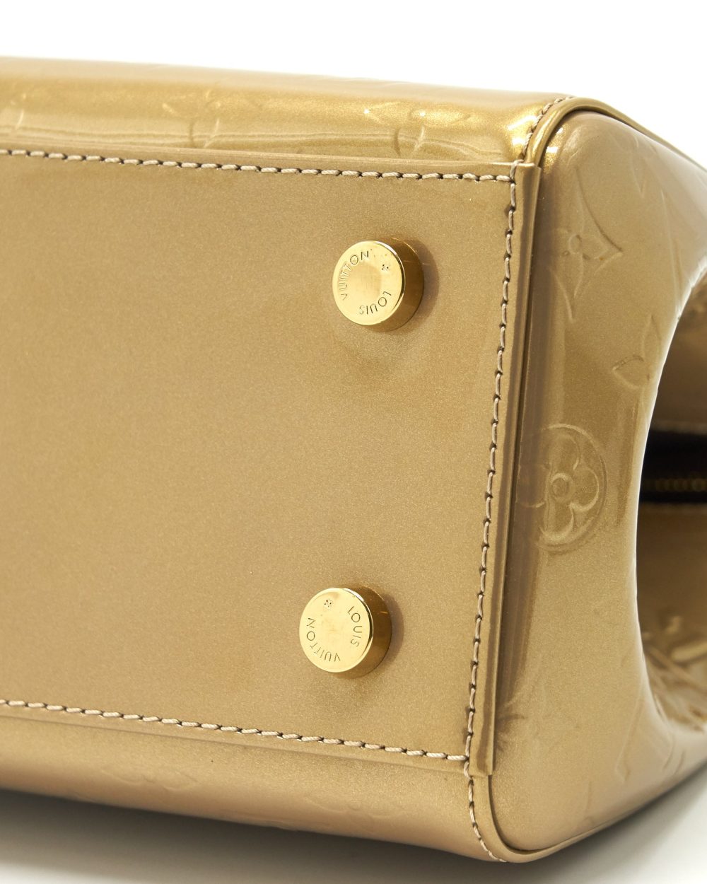 AAA Replica Louis Vuitton LV VERNIS BREA MM BEIGE POUDRE