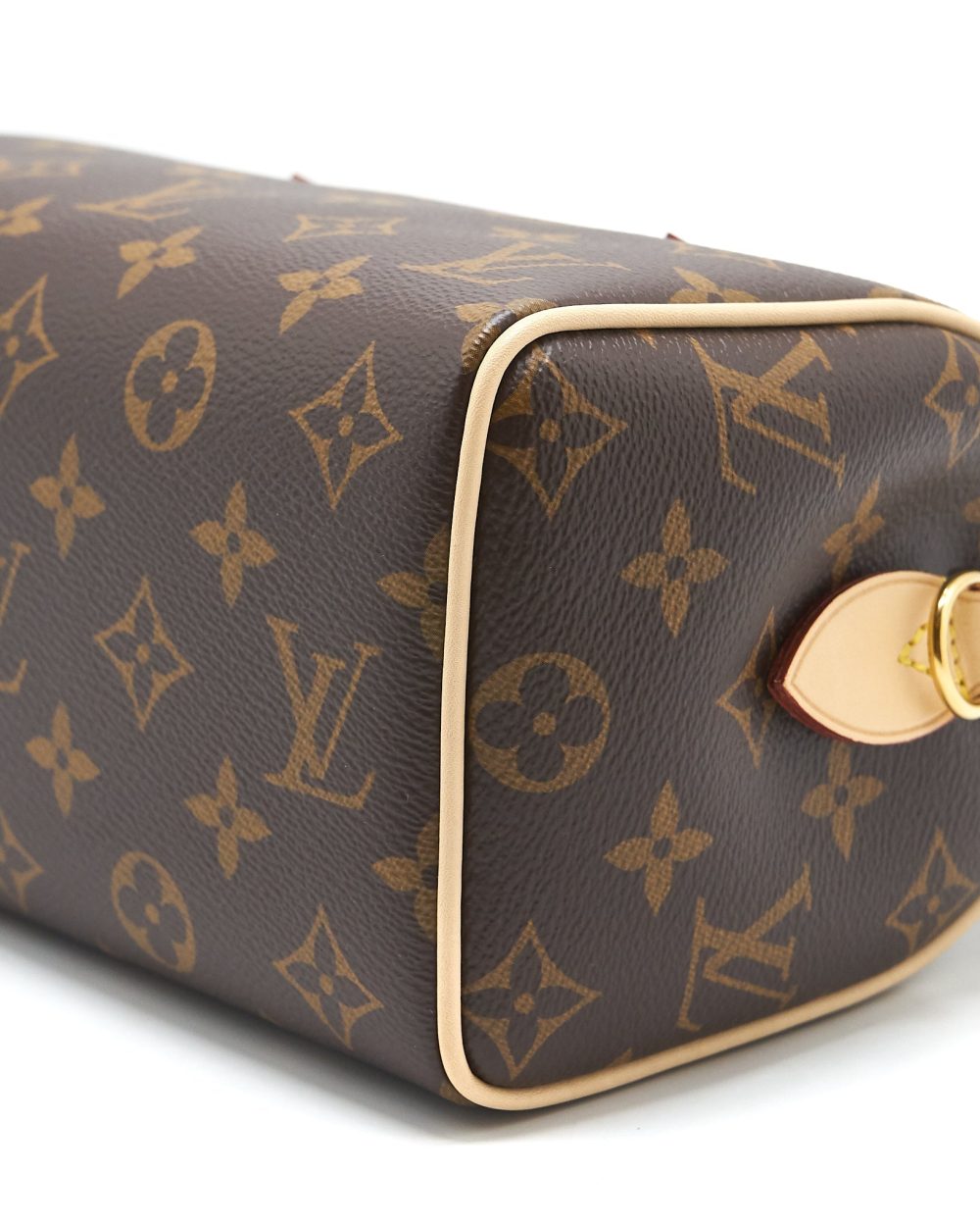 AAA Replica Louis Vuitton LV SPEEDY BANDOULIERE 20 MONOGRAM CANVAS BLACK STRAP