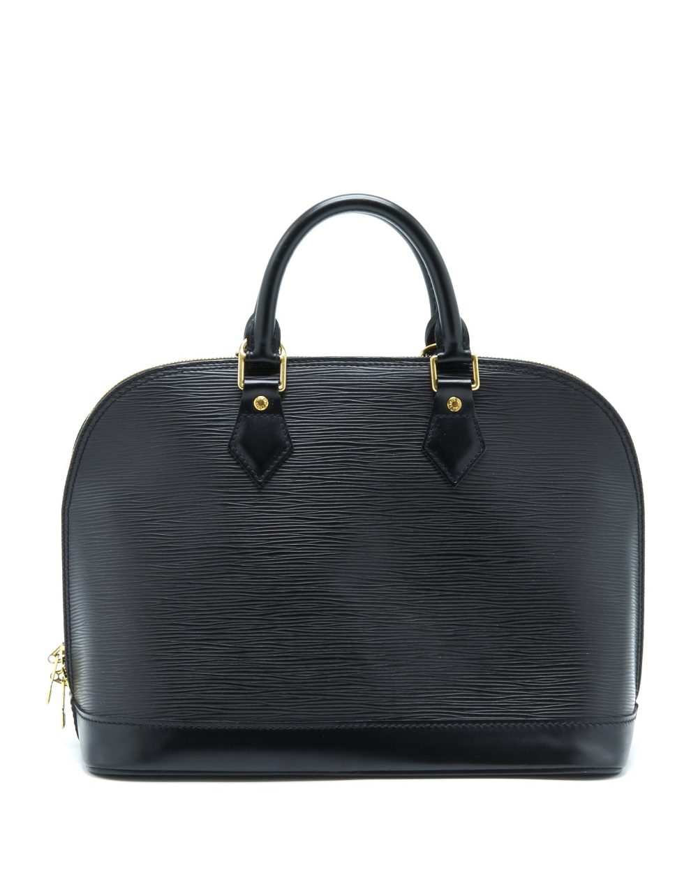 AAA Replica Louis Vuitton LV ALMA BAG EPI BLACK GHW