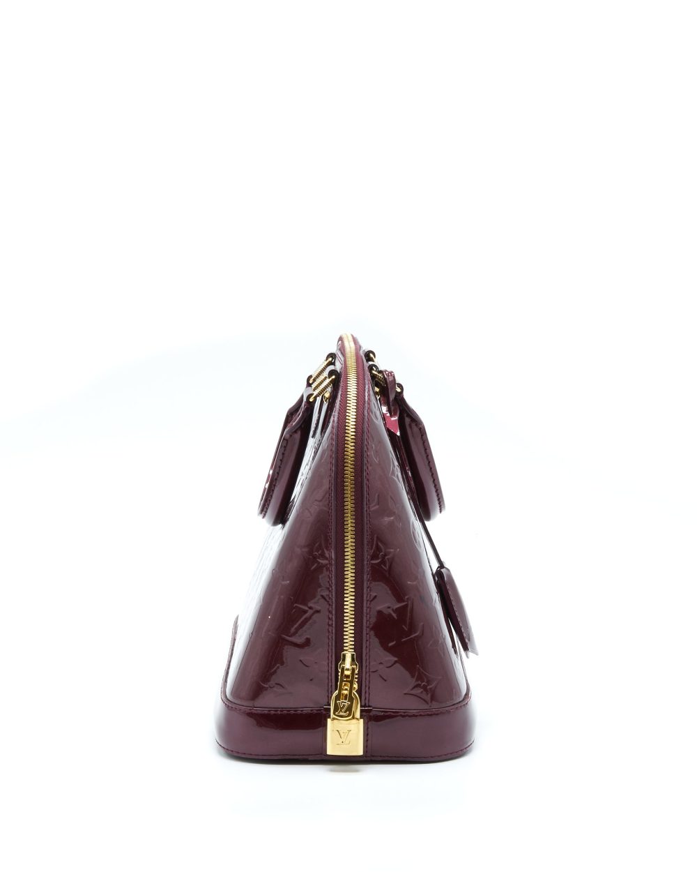 AAA Replica Louis Vuitton LV ALMA PM PATENT AMARANTE GHW