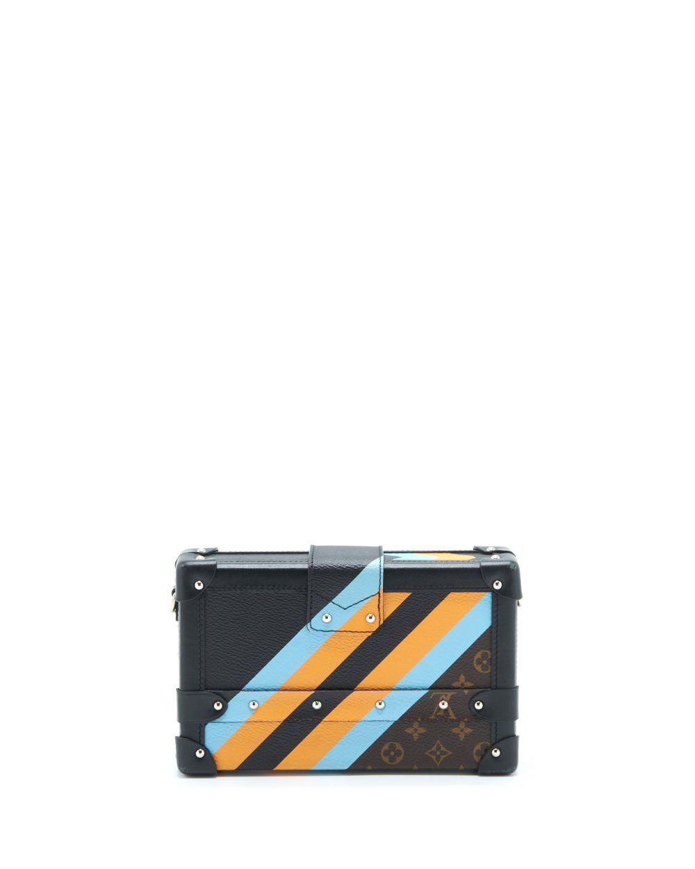 AAA Replica Louis Vuitton LV PETIT MALLE LIMITED EDITION MONOGRAM CANVAS / BLACK / BLUE / YELLOW