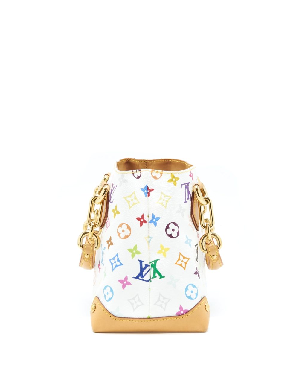 AAA Replica Louis Vuitton LV VINTAGE TOTE BAG WHITE/MULTICOLOUR GHW