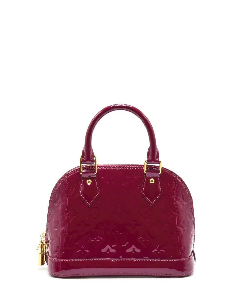 AAA Replica Louis Vuitton LV ALMA BB PATENT PURPLE GHW