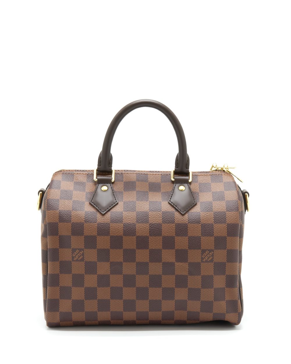 AAA Replica Louis Vuitton LV SPEEDY BANDOULIERE 25 DAMIER EBENE CANVAS GHW
