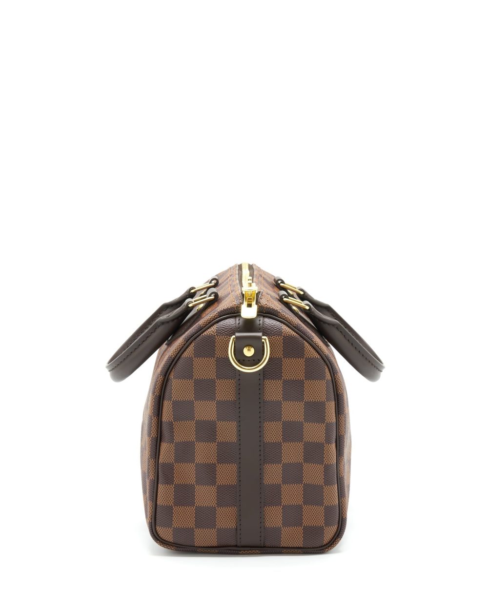 AAA Replica Louis Vuitton LV SPEEDY BANDOULIERE 25 DAMIER EBENE CANVAS GHW