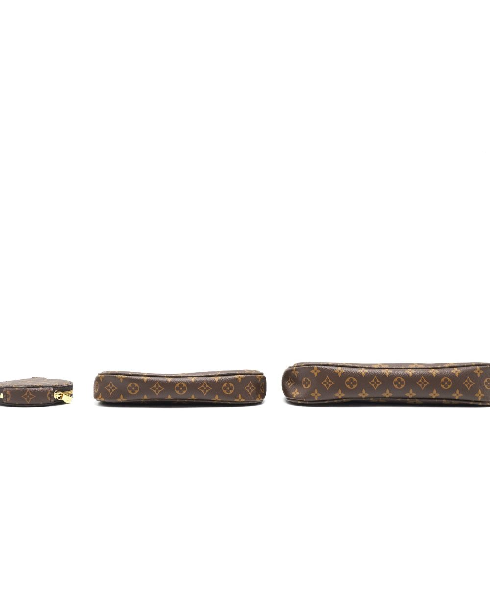 AAA Replica Louis Vuitton LV MULTI POCHETTE MONOGRAM ACCESSORIES KHAKI STRAP