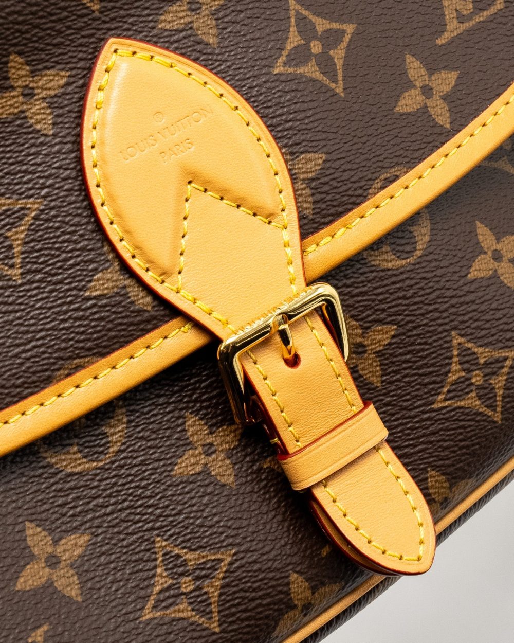 AAA Replica Louis Vuitton LV DIANE BAG WITH FUCHSIA STRAP MONOGRAM CANVAS GHW