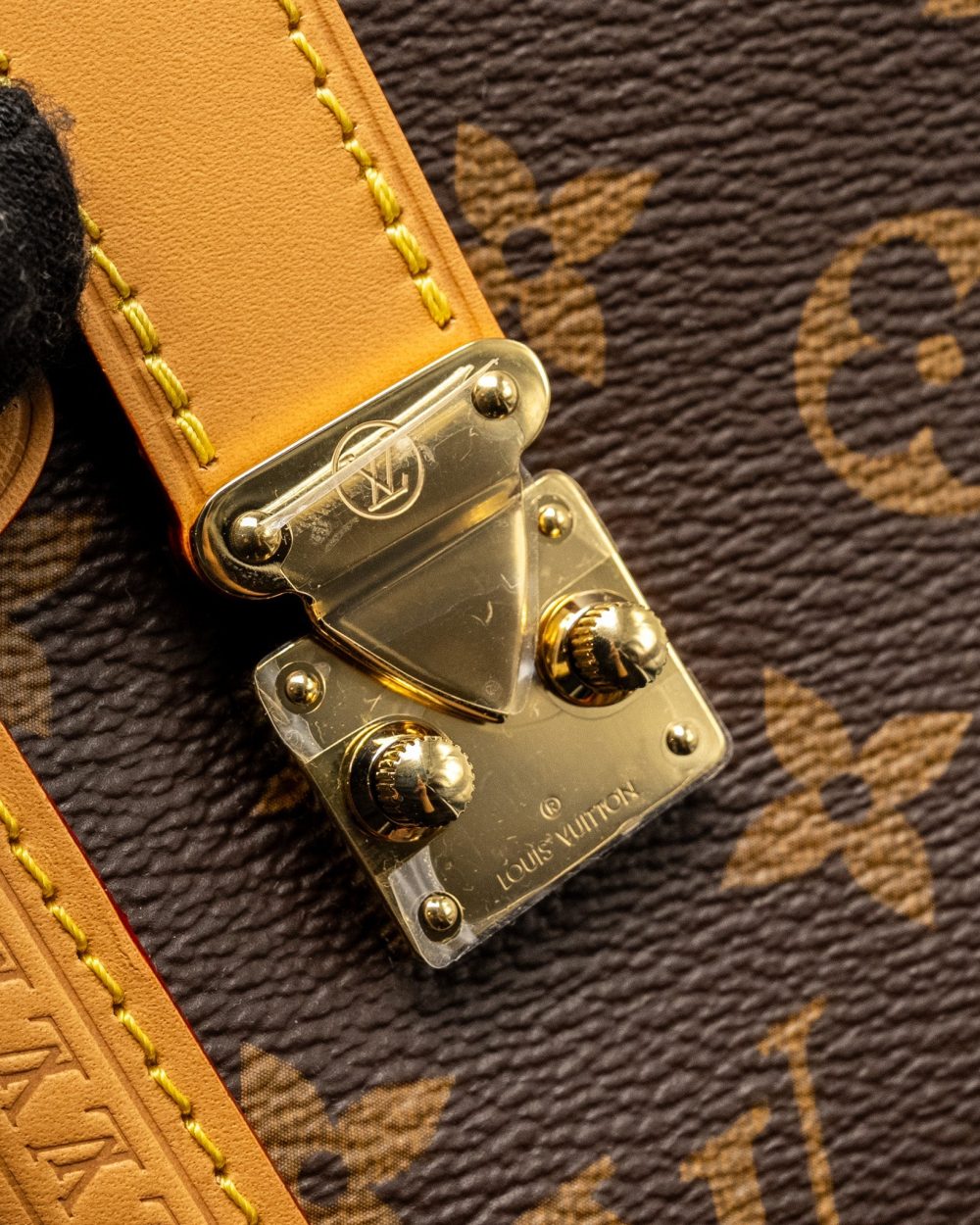 AAA Replica Louis Vuitton LV SIDE TRUNK MM MONOGRAM CANVAS GHW