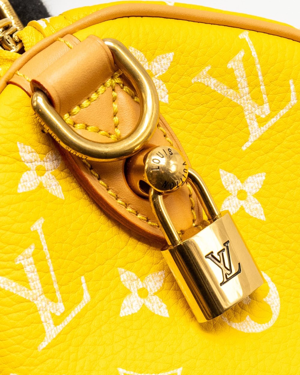 AAA Replica Louis Vuitton LV SPEEDY P9 BANDOULIÈRE 25 MONOGRAM SOFT CALFSKIN JAUNE MAT GHW