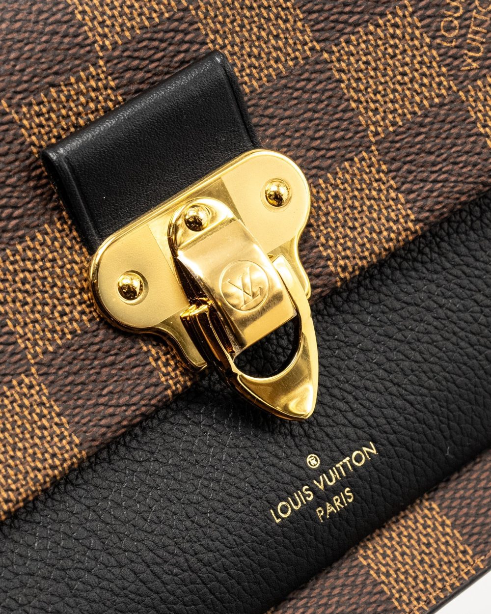 AAA Replica Louis Vuitton LV VAVIN CHAIN WALLET DAMIER EBENE CANVAS GHW