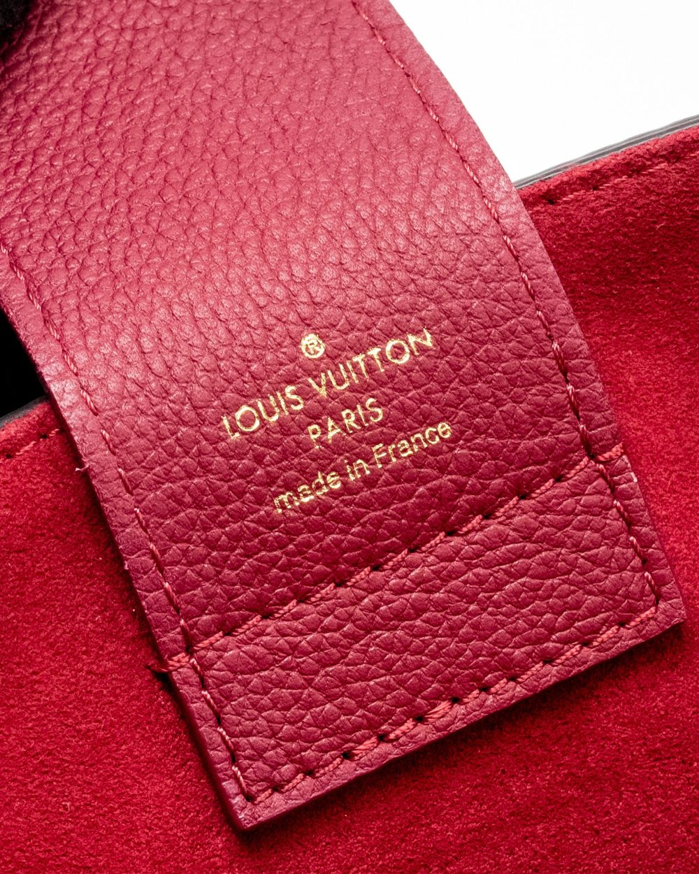 AAA Replica Louis Vuitton LV RIVERSIDE TOTE BAG DAMIER EBENE CANVAS RED/BROWN GHW
