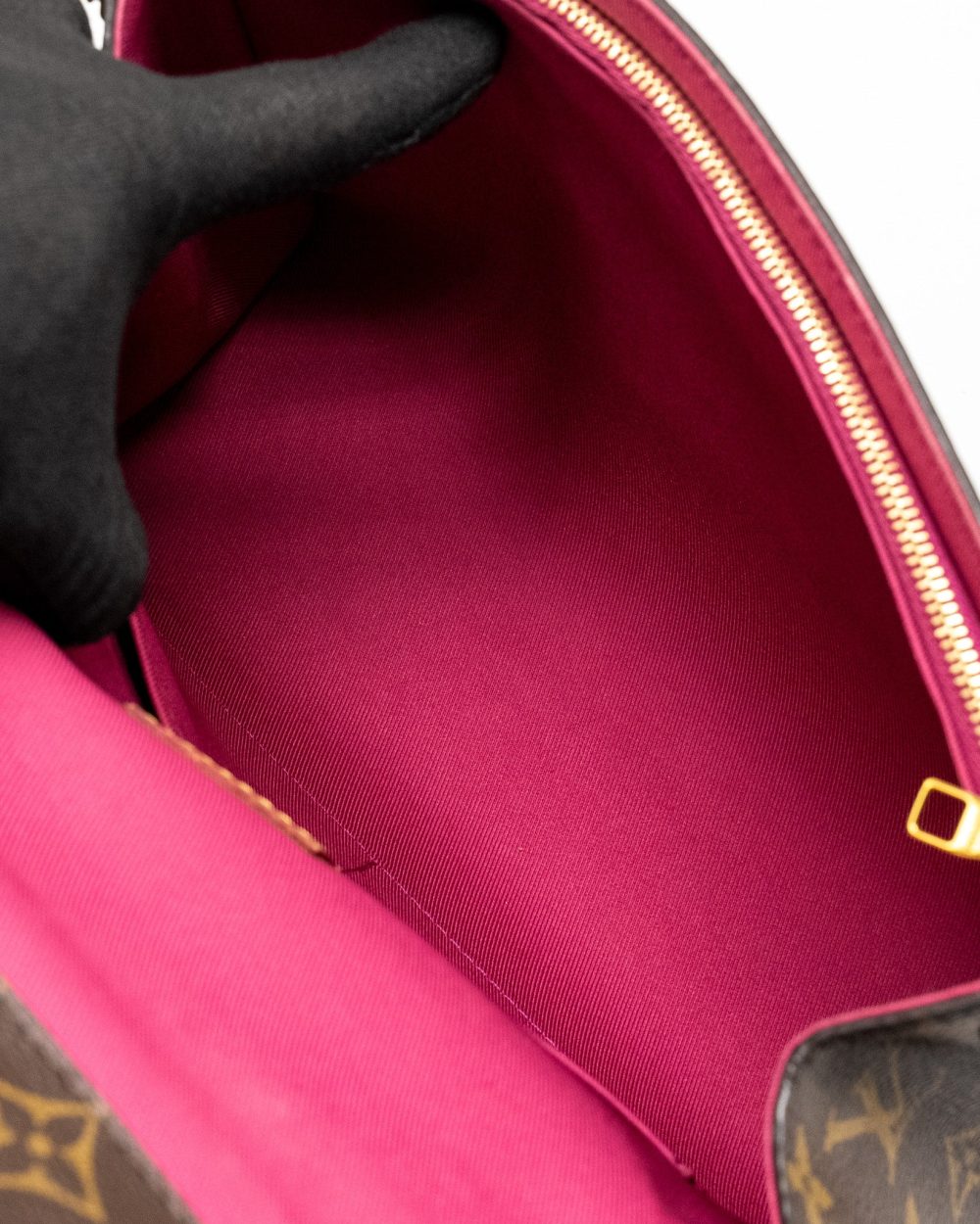 AAA Replica Louis Vuitton LV CLUNY BB MONOGRAM CANVAS WITH PINK STRAP GHW