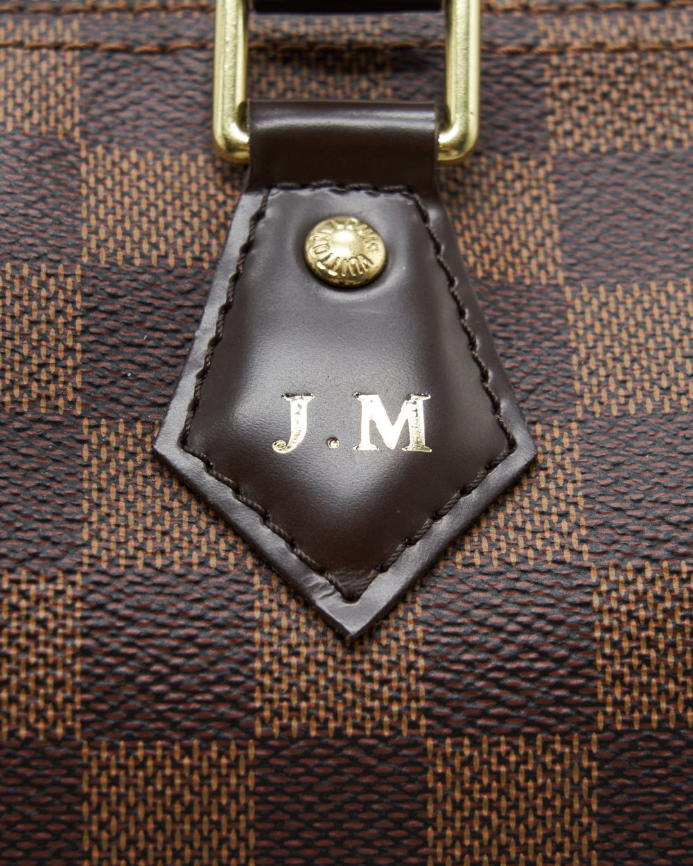 AAA Replica Louis Vuitton LV SPEEDY 25 DAMIER EBENE WITH STRAP